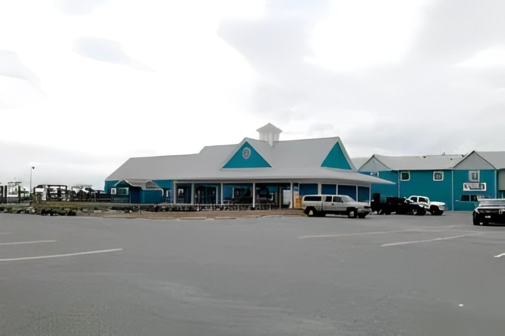 Fisherman's Crab Deck waterfront restaurant building
